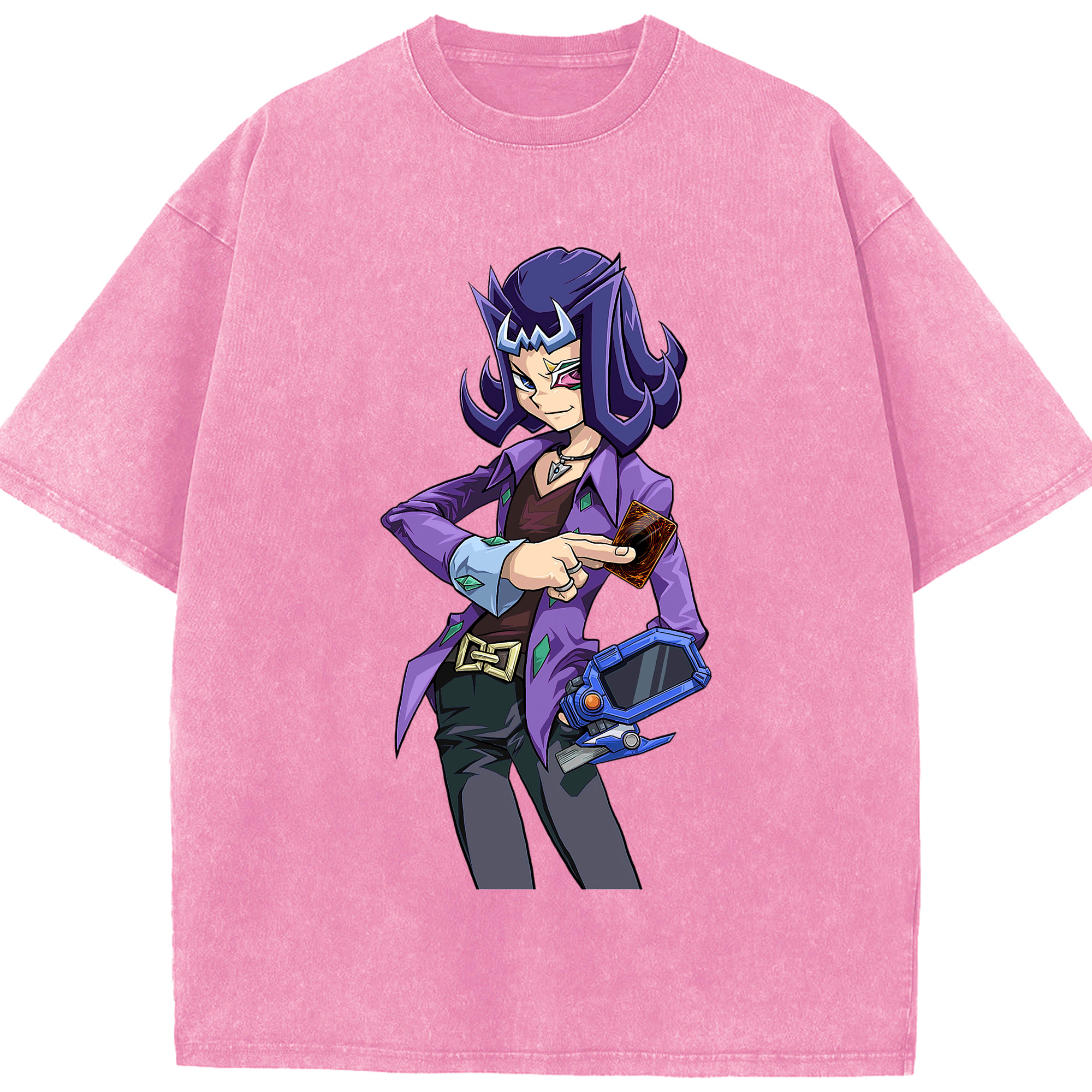 （画像用） 遊☆戯☆王 Yu-Gi-Oh! 綿100% ヴィンテージ風 半袖Tシャツ（フロントプリント）